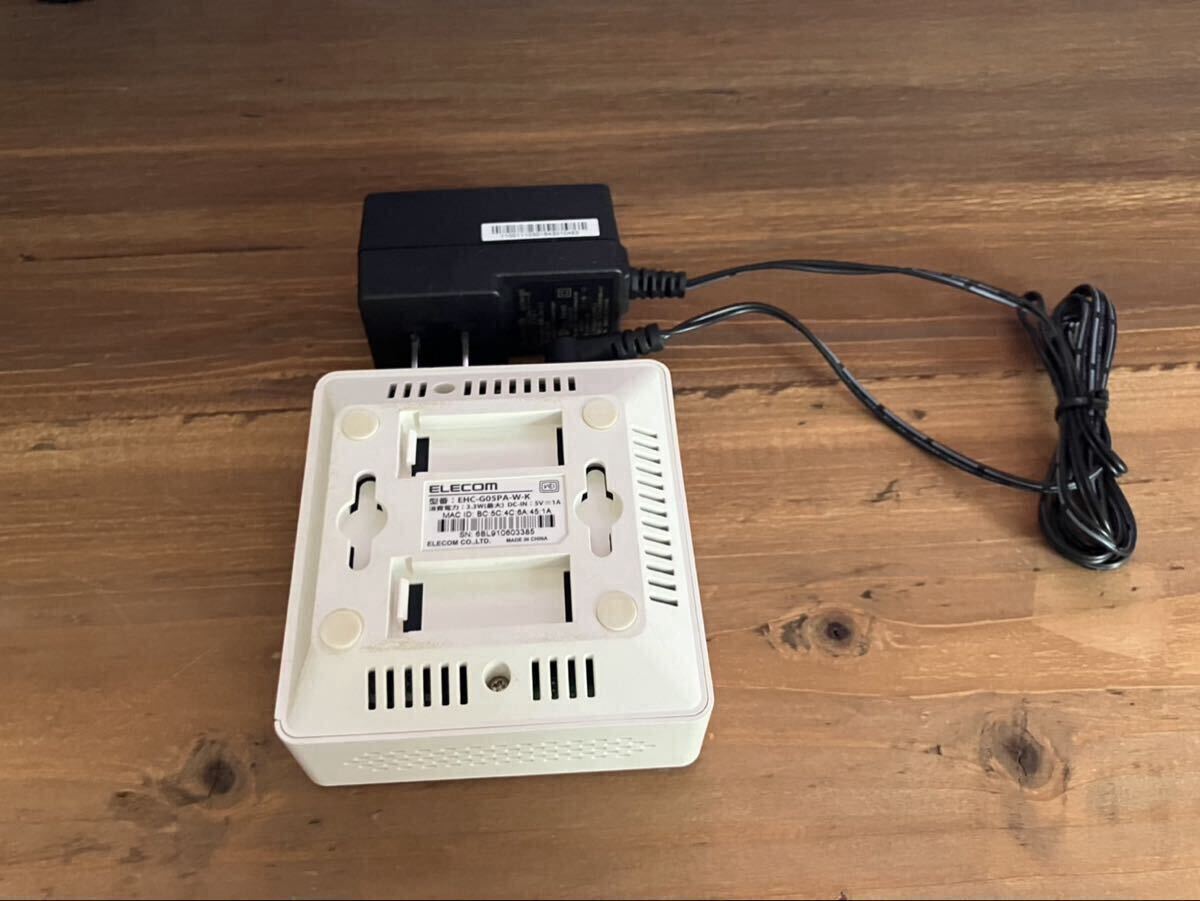 ELECOM EHC-G05PA-W-K スイッチングハブ 5ポート ギガビット対応