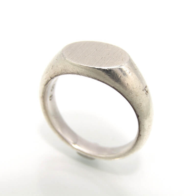TOM WOOD トムウッド リング Joe Ring Satin #50 ジョー サテン ロジウムメッキ SV925 メンズ レディース 指輪 9.5号 28010587_画像1