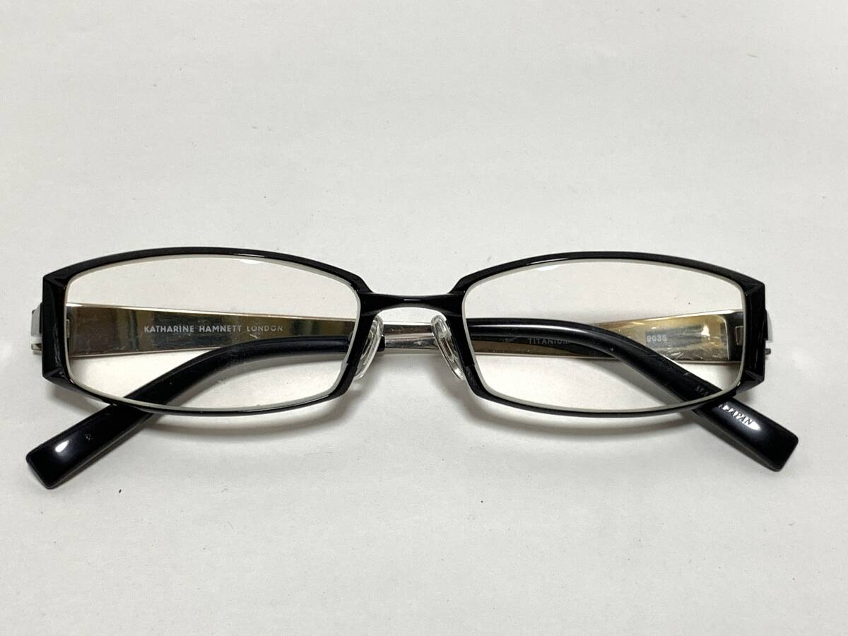 U573 KATHARINE HAMNETT(キャサリン ハムネット) LONDON 9035 度入り 眼鏡 メガネ 53□17-140 メガネフレーム 金属フレーム_画像8