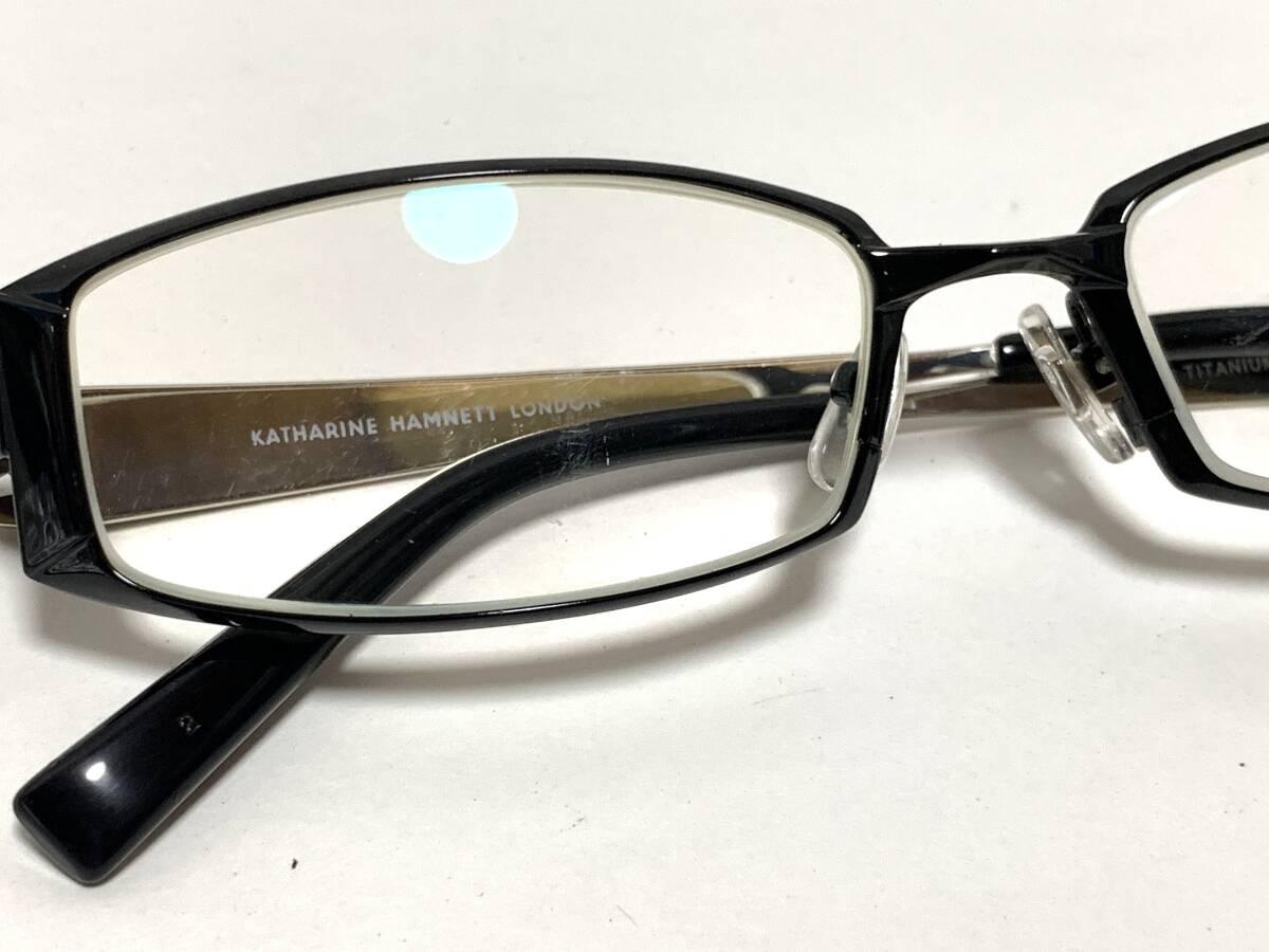 U573 KATHARINE HAMNETT(キャサリン ハムネット) LONDON 9035 度入り 眼鏡 メガネ 53□17-140 メガネフレーム 金属フレーム_画像9