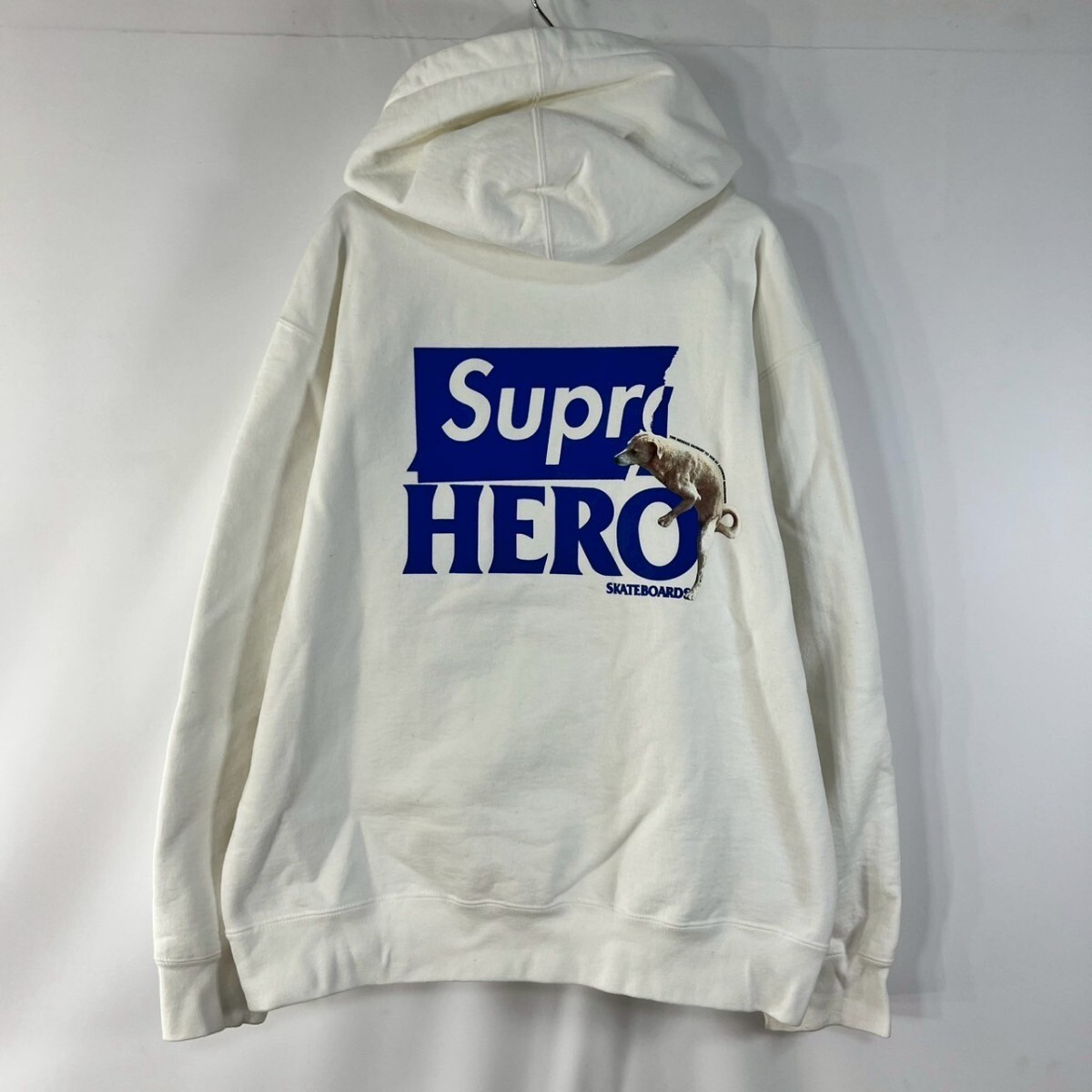 SUPREME ANTIHERO コラボフーディ 希少 Supreme Anti Hero コラボ フーディー ホワイト Lサイズ