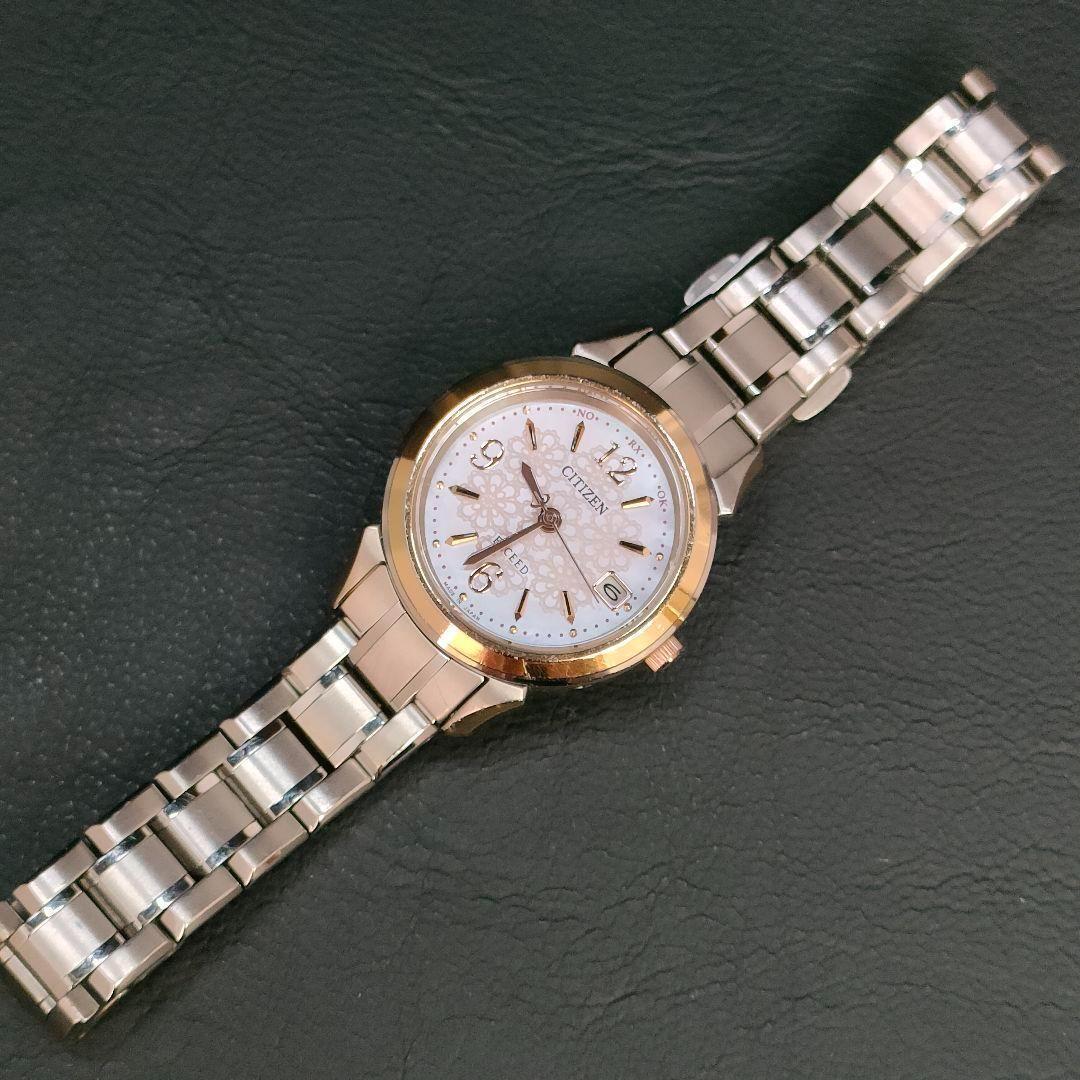 美品 CITIZEN シチズン エクシード ピンク ゴールド ソーラー 腕時計 美品 CITIZEN シチズン エクシード ピンク ゴールド ソーラー
