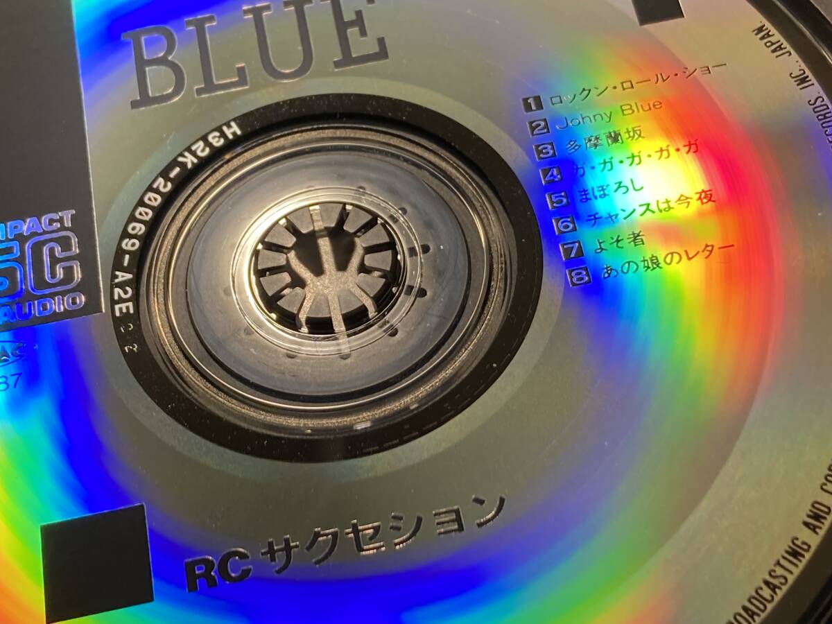 (H32K 20069)J-ROCK 帯付き 87年キティ初期盤 RCサクセション(THE RC SUCCESSION) 81年5th「ブルー(BLUE)」[多摩蘭坂][まぼろし][よそ者]他_画像7
