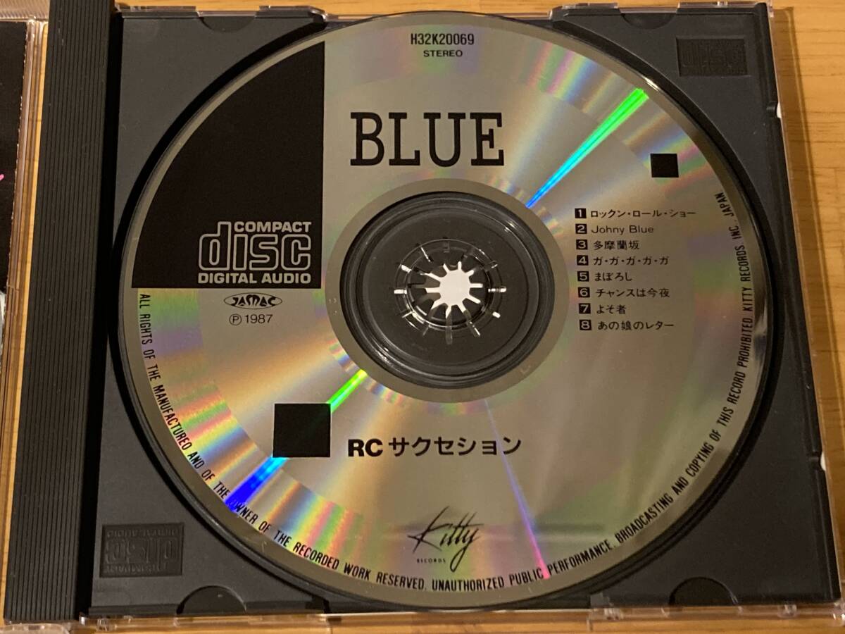 (H32K 20069)J-ROCK 帯付き 87年キティ初期盤 RCサクセション(THE RC SUCCESSION) 81年5th「ブルー(BLUE)」[多摩蘭坂][まぼろし][よそ者]他_画像6