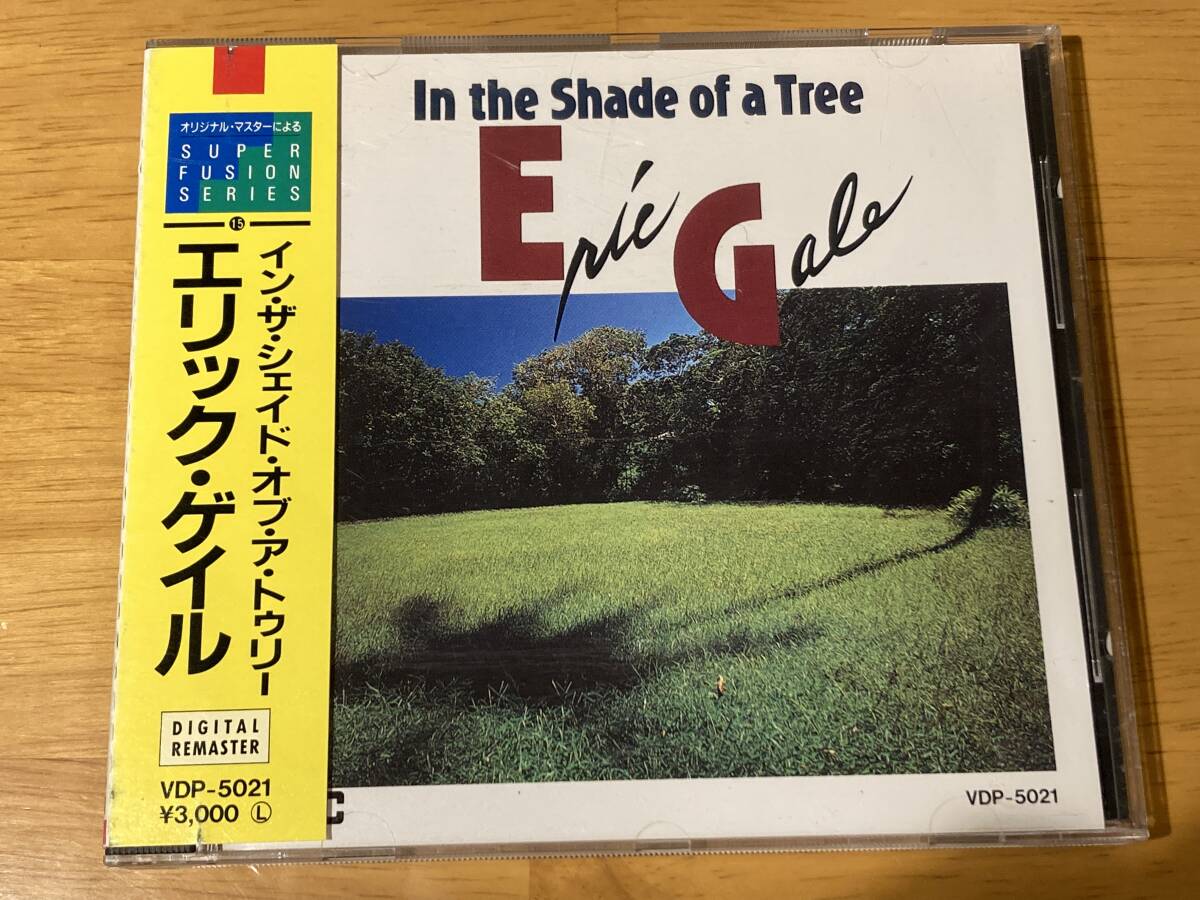 (VDP-5021) FUSION 帯付き 86年国内初期3000円盤 エリック・ゲイル(ERIC GALE/g:STUFF) 82年「イン・ザ・シェイド・オブ・ア・トゥリー」_画像1