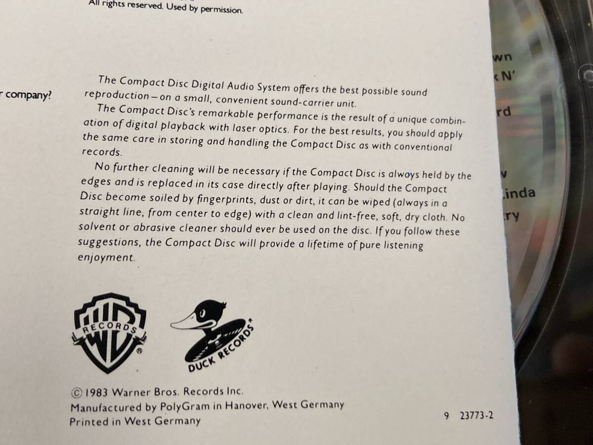 (9 23773-2)レア PDOプレス 初期西ドイツ盤 エリック・クラプトン(ERIC CLAPTON) 83年[マネー・アンド・シガレッツ(MONEY AND CIGARETTES)]_画像3