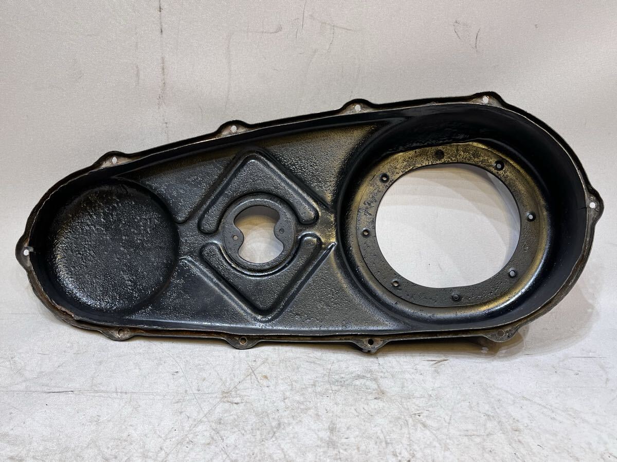 ② 41~49年 ハーレー 純正 ビンテージ オリジナル プライマリー カバー ダービー インスペクション ナックル パン ショベル チョッパー EL_画像8