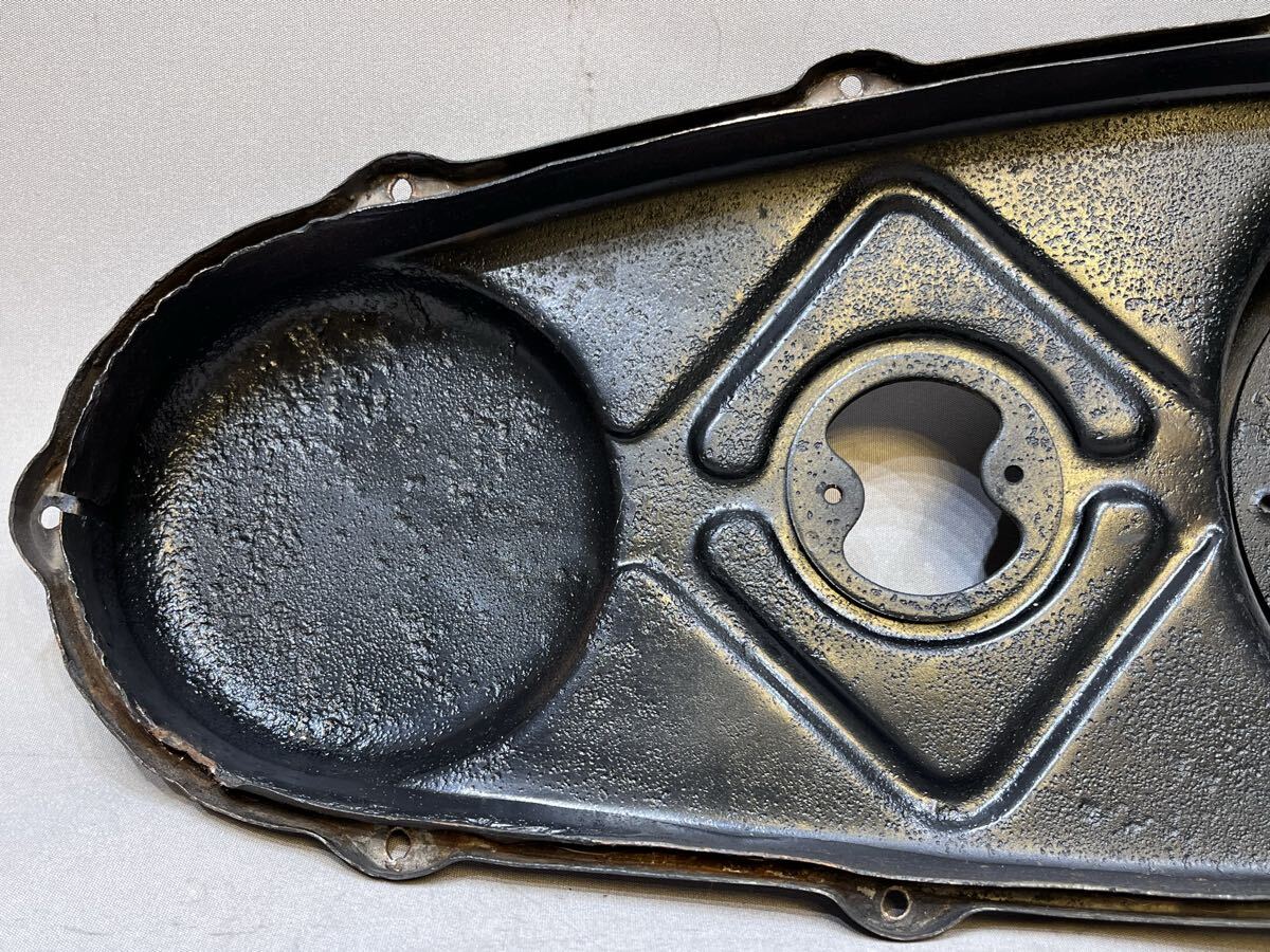 ② 41~49年 ハーレー 純正 ビンテージ オリジナル プライマリー カバー ダービー インスペクション ナックル パン ショベル チョッパー EL_画像9
