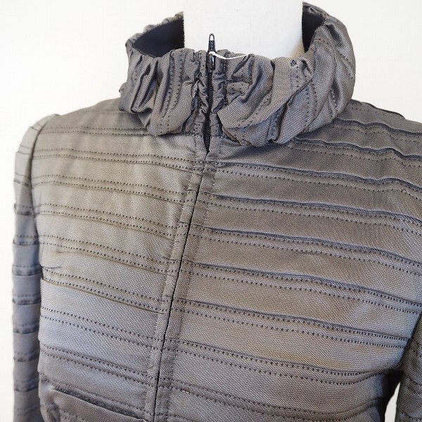 #wnc ミスアシダ missashida ワンピース 7 ジップアップ ギャザー スタンドカラー レディース [709062]_画像3