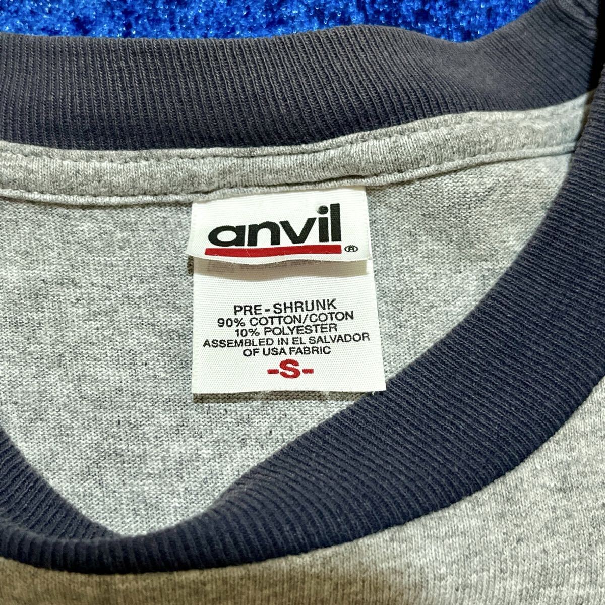 Anvil バータグ SURFER X-ING リンガー Tシャツ 検索: 古着 アンビル リンガーT サーフィン 霜降り_画像5