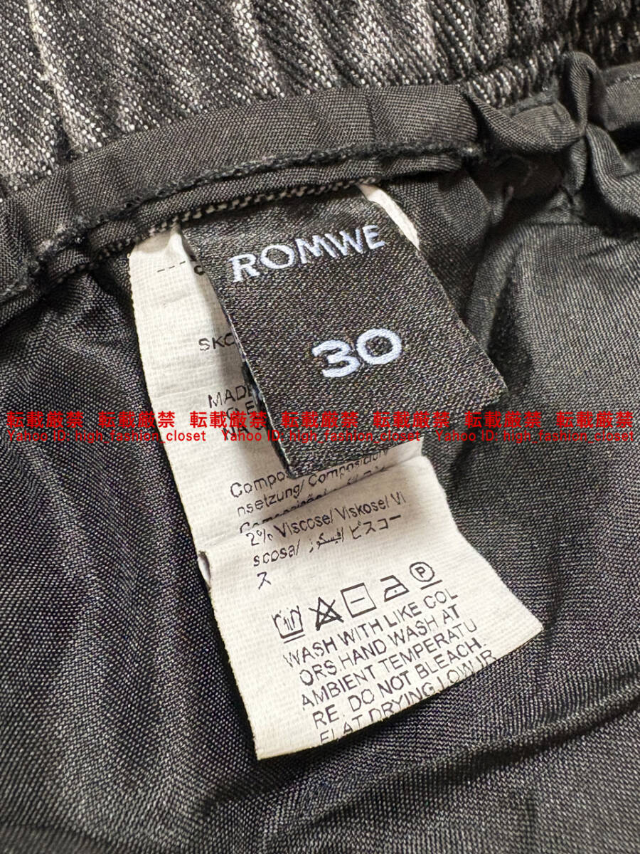 【送料無料】美品 SHEIN ラップポケット ダメージ加工 デニムパンツ ルーズシルエット 男女兼用 韓国ファッション K-POP Y2K XU DOG_画像6