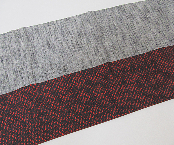 御京袋帯 綿帯 民芸帯 巾30㎝ｘ長さ350㎝ 箱入 未使用保管品_画像2