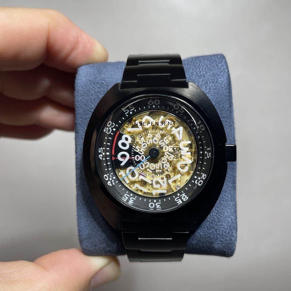 シチズン CITIZEN INDEPENDENT 20周年モデル 中古品 ブラック 自動巻き スケルトン インディペンデント 2016年販売_画像1