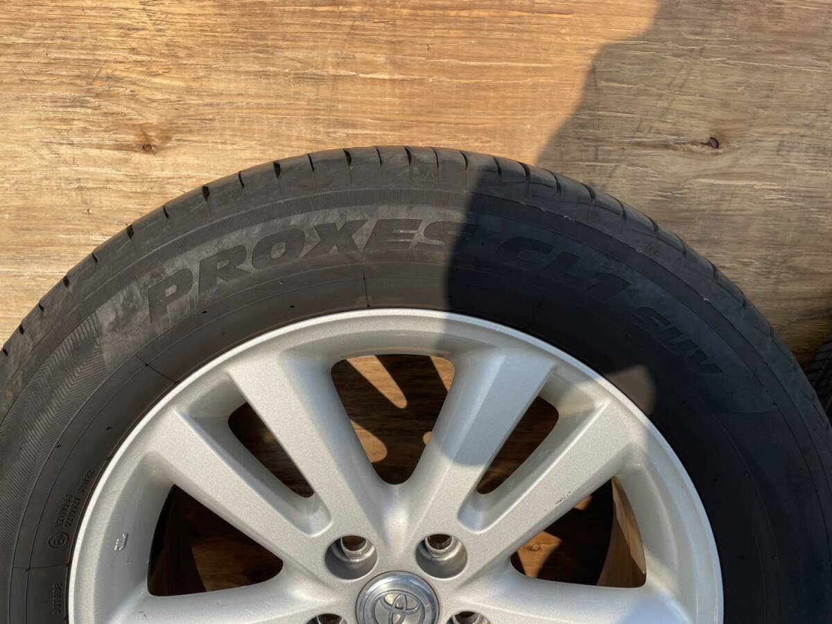 トヨタ　クルーガー　ハイブリッド　MHU28　純正　17インチ　6.5J　+35　5穴　PCD114.3　トーヨー　225/60R17　タイヤホイール4本セット_画像6