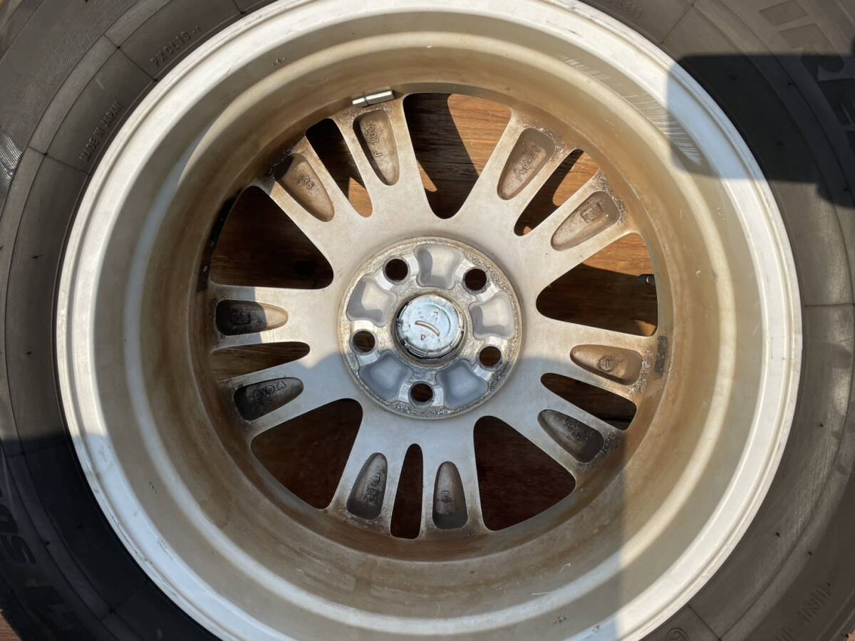 トヨタ　クルーガー　ハイブリッド　MHU28　純正　17インチ　6.5J　+35　5穴　PCD114.3　トーヨー　225/60R17　タイヤホイール4本セット_画像7