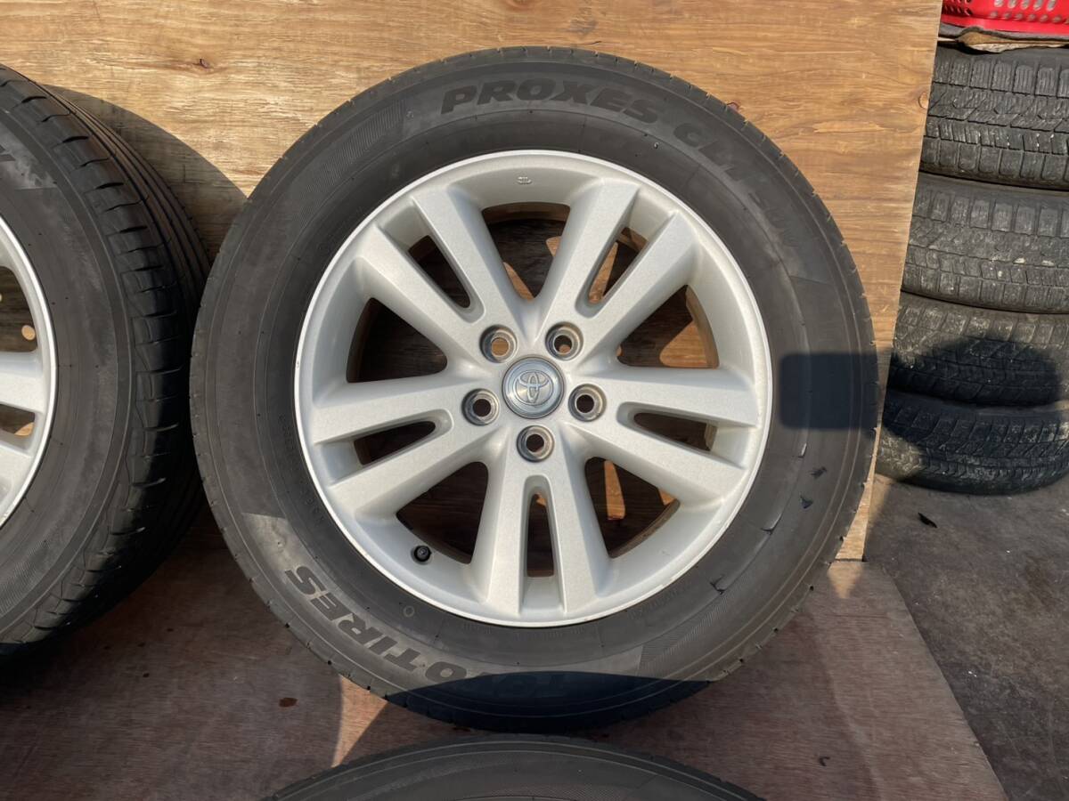 トヨタ　クルーガー　ハイブリッド　MHU28　純正　17インチ　6.5J　+35　5穴　PCD114.3　トーヨー　225/60R17　タイヤホイール4本セット_画像3