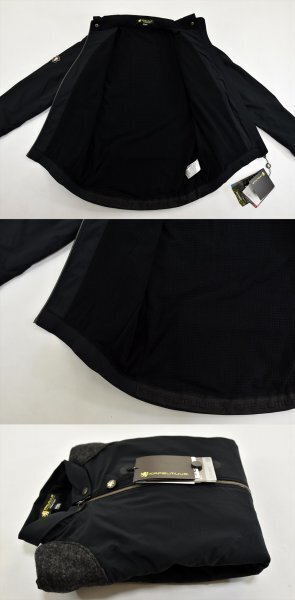 送料無料1★KAPELMUUR★カペルミュール Polartec ライダースジャケット Neoshell size:S ブラック_画像8