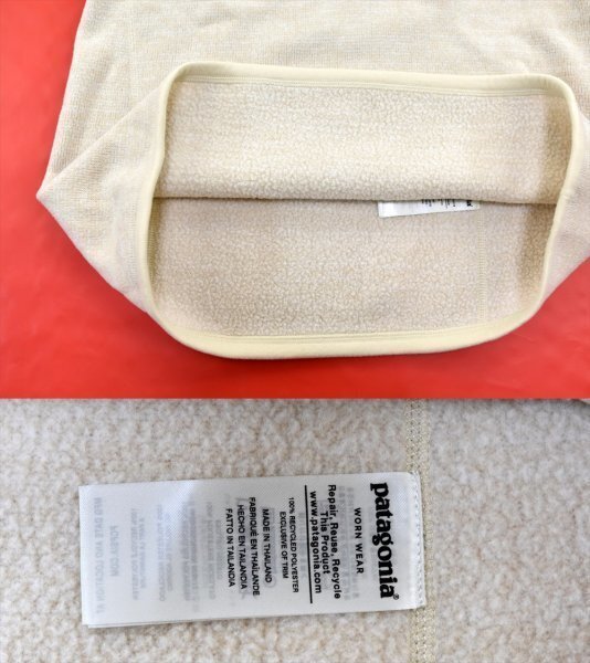 Patagonia★パタゴニア Better Sweater 1/4ジップ フリースジャケット size:M オイスターホワイト ※女性用_画像9