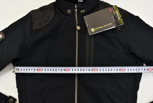 送料無料1★KAPELMUUR★カペルミュール Polartec ライダースジャケット Neoshell size:S ブラック_画像5