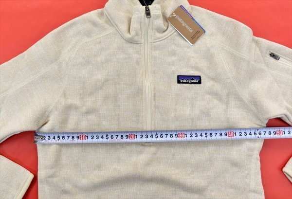 Patagonia★パタゴニア Better Sweater 1/4ジップ フリースジャケット size:M オイスターホワイト ※女性用_画像6