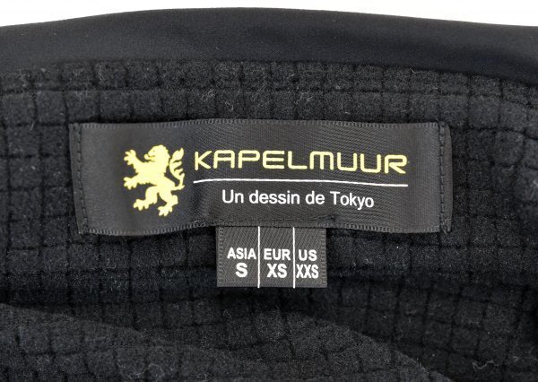 送料無料1★KAPELMUUR★カペルミュール Polartec ライダースジャケット Neoshell size:S ブラック_画像3