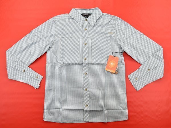 送料無料4★Outdoor Research★アウトドアリサーチ Baja Sun 長袖シャツ size:S サンド チェック_画像1