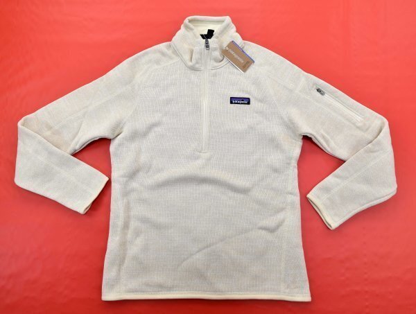 Patagonia★パタゴニア Better Sweater 1/4ジップ フリースジャケット size:M オイスターホワイト ※女性用_画像1