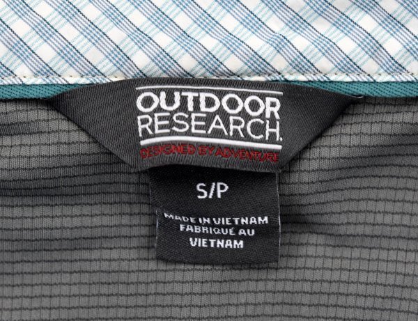 送料無料4★Outdoor Research★アウトドアリサーチ Baja Sun 長袖シャツ size:S サンド チェック_画像3
