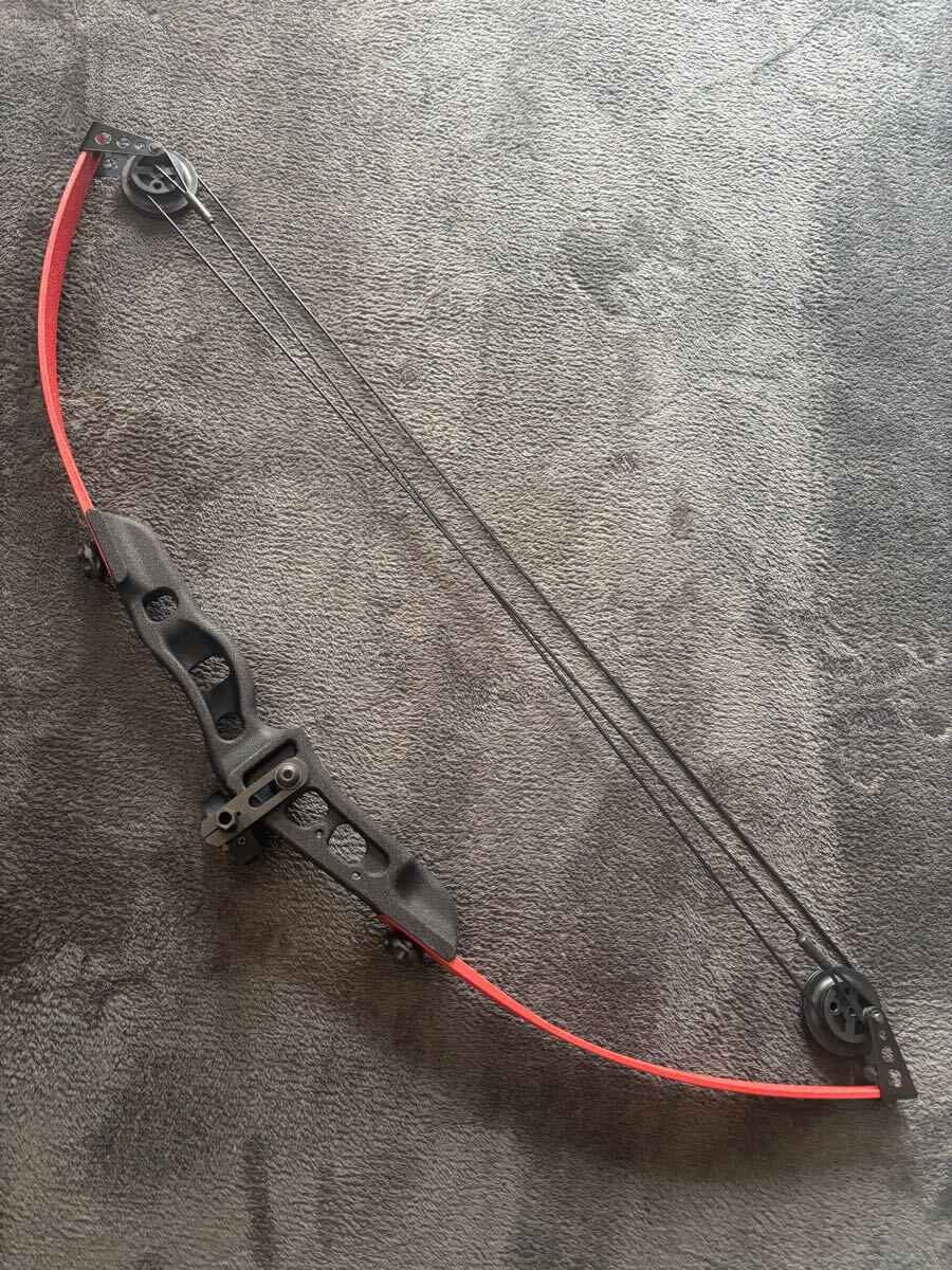 PL社製 LIGHT COMPOUND BOW 25ポンドアーチェリー レッド ブラック 中級者向け POELANG コンパウンド ボウ 楽天価格34344円
