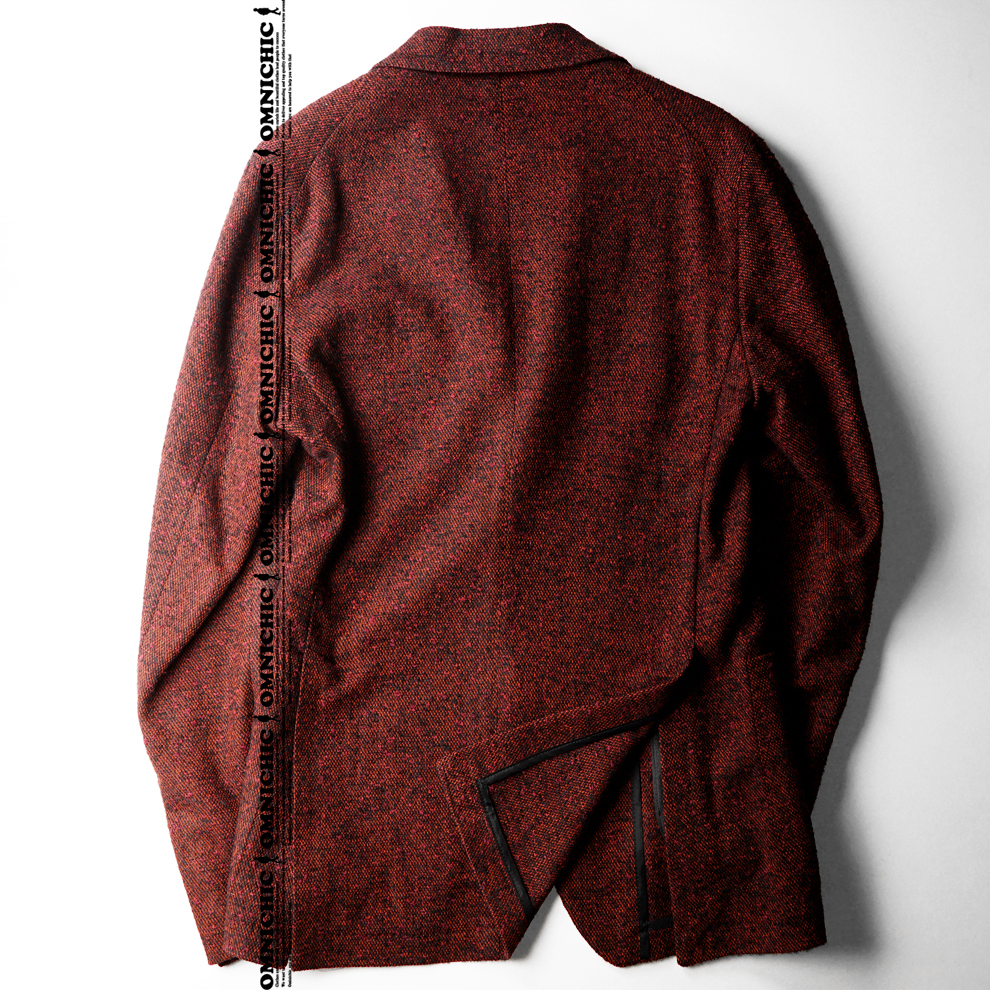人気のG-DAKAR秋冬■新品【TAGLIATORE】タリアトーレ選ばれ続ける理由がある！色気漂う多素材ツイードウール2Bテーラードジャケット48/M_画像8