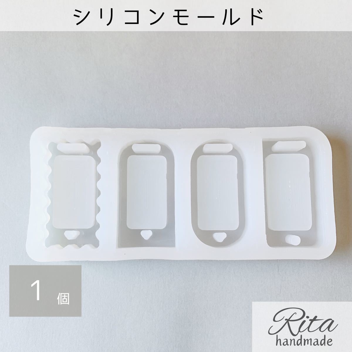 シリコンモールド レジン用品 ネームタグ 4種 シェイカーモールド シャカシャカモールド UVレジン LEDレジン シンプル アクセサリー_画像1