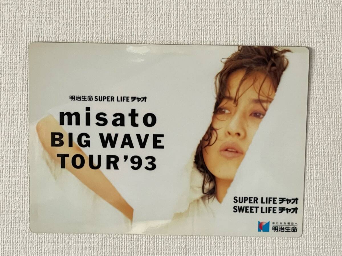 渡辺美里 下敷き 　1993 年　BIGWAVEツアージャングルパラダイス 新品　未使用_画像5