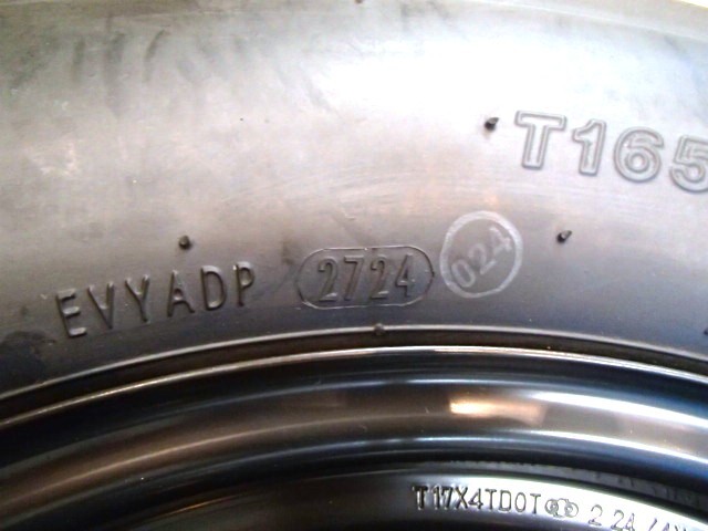 未使用 美品 LEXUS レクサス 10系 NX 純正 オプション 応急用 スペアータイヤ テンパータイヤ ヨコハマ T165/80D17 104M 2024年製_画像8