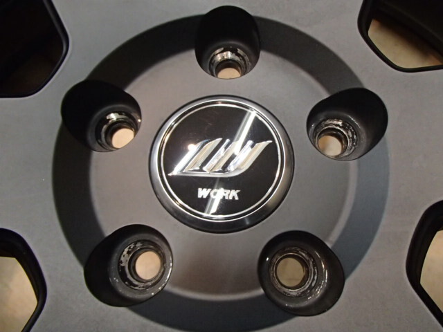 TPMS対応 MBK 中古4本 WORK ZEAST ワーク ジースト ST1 9.0J 21in IS26/IS21 PCD114.3 LEXUS 20系 RX チューナーサイズ M12_画像3