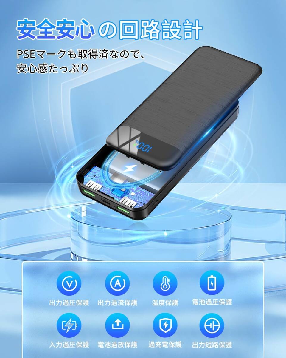  мобильный аккумулятор большая вместимость 30000mAh внезапный скорость зарядка [2024 новинка &Type-C вход/выход порт &3 шт. в то же время зарядка ] мобильный * аккумулятор PD22.5W/QC3.0 соответствует 