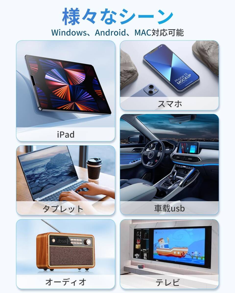 USBメモリ 2TB 大容量 2in1 高速&Type-C コンパクト 外付けメモリー 360度回転 外付け 容量不足解消 フラッシュメモリ スマホ使用可 _画像4