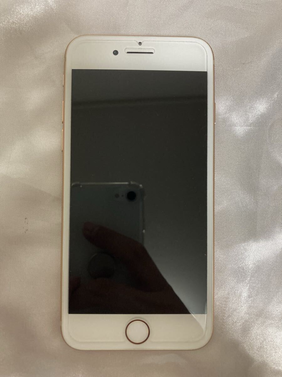 し*ね様 iPhone 8 64GB バッテリー79% 初期化済 背面割れ有 1円〜】 Apple iPhone 8 64GB ゴールド SIMフリー バッテリー80