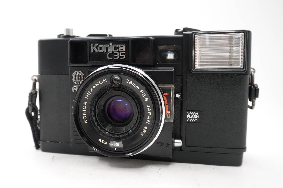 ★実用品★ コニカ KONICA C35 AF HEXANON 38MM F2.8 コンパクトフィルムカメラ ★シャッター・フラッシュOK★ #2507-3-9-1124_画像1