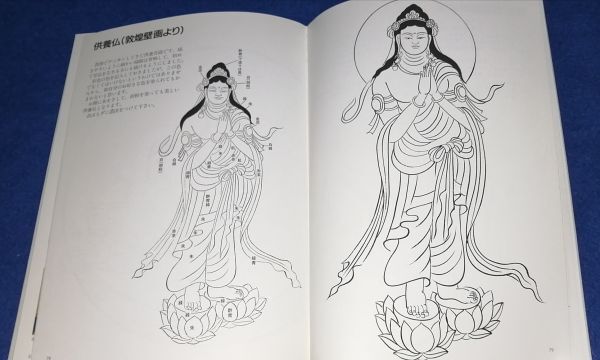 ●● 仏さまが描ける写仏独習書 安達原玄 日貿出版社 1998年11刷 2F04-7P45_画像5