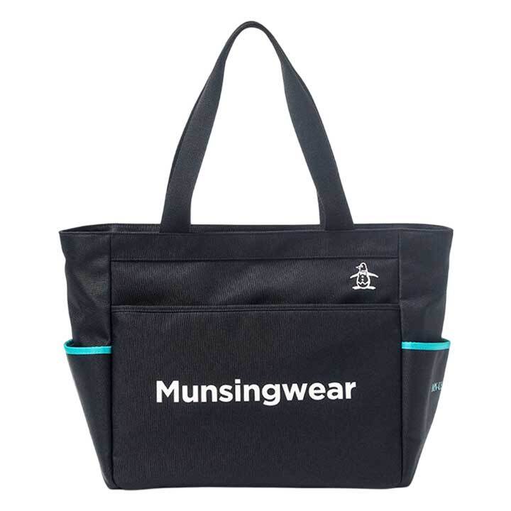 マンシングウェア MG5STT05M ブラック×ブルー トート ボストンバッグ Munsingwear BKBL 2025　10p 即納