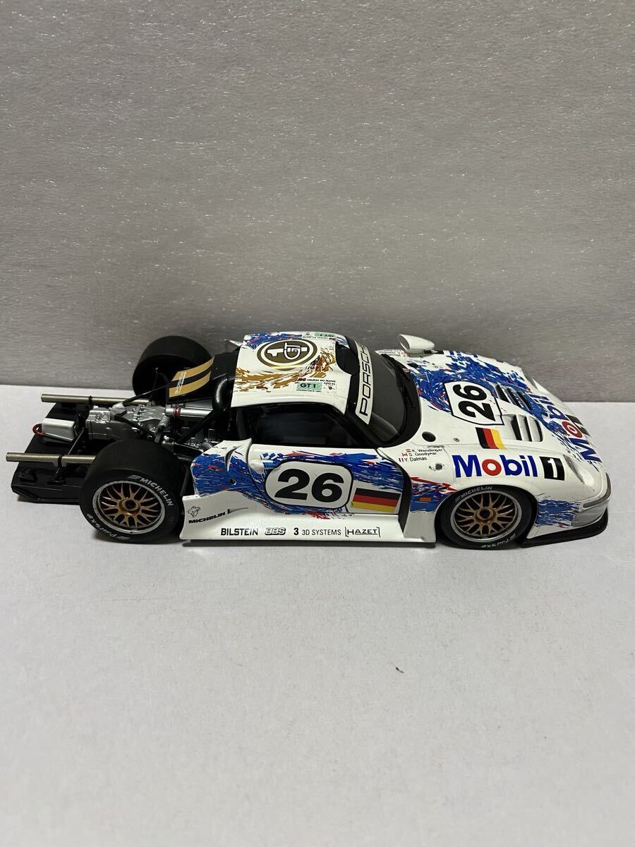 レア希少！UT MODELES！PORSCHE 911 GT1！ダイキャストミニカー！1/18スケール！ジャンク品！当時物！_画像6
