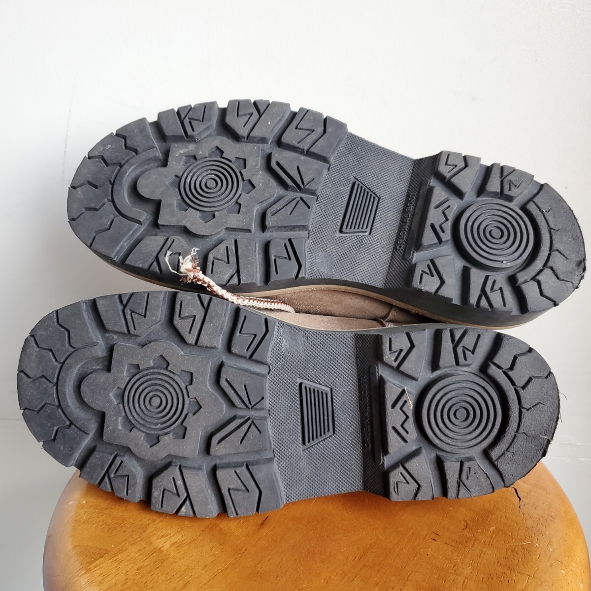 1055◆【42/27cm】カナダ製 MARTINO マティーノ トレッキングブーツ スエード ツートン パープル ブラウン 革靴 vintage 中古 USED 古着_画像6