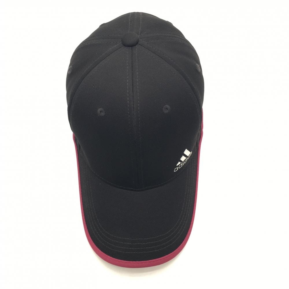アディダス キャップ 黒×ピンク シルバーロゴ フリー(56-58cm) ゴルフウェア adidas_画像5
