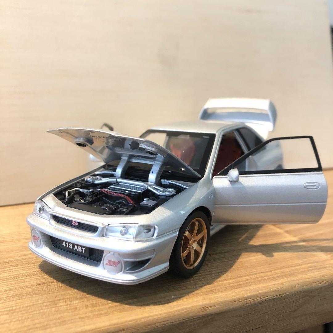 GC8 インプレッサ ミニカー 1/32 スバル WRX インプ シルバー_画像1