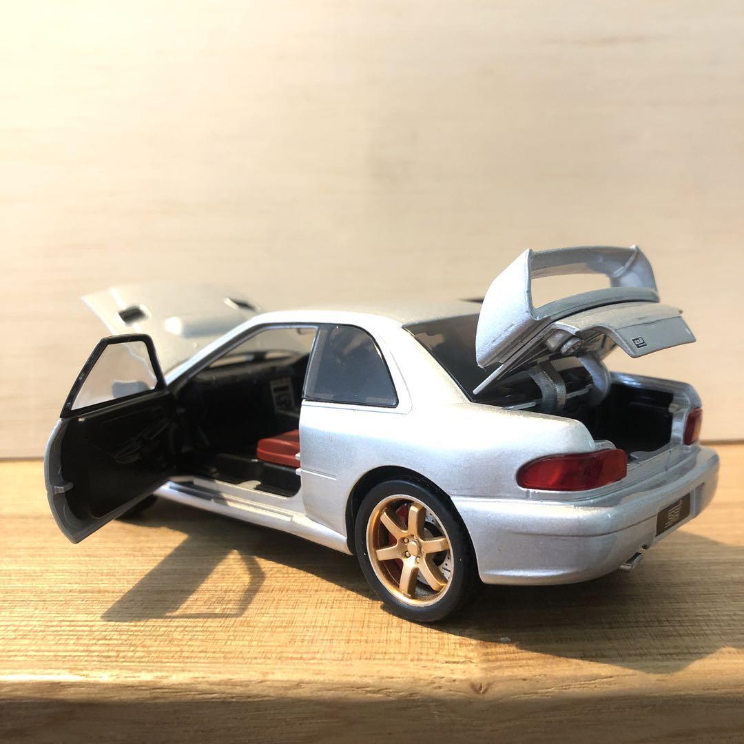 GC8 インプレッサ ミニカー 1/32 スバル WRX インプ シルバー_画像2