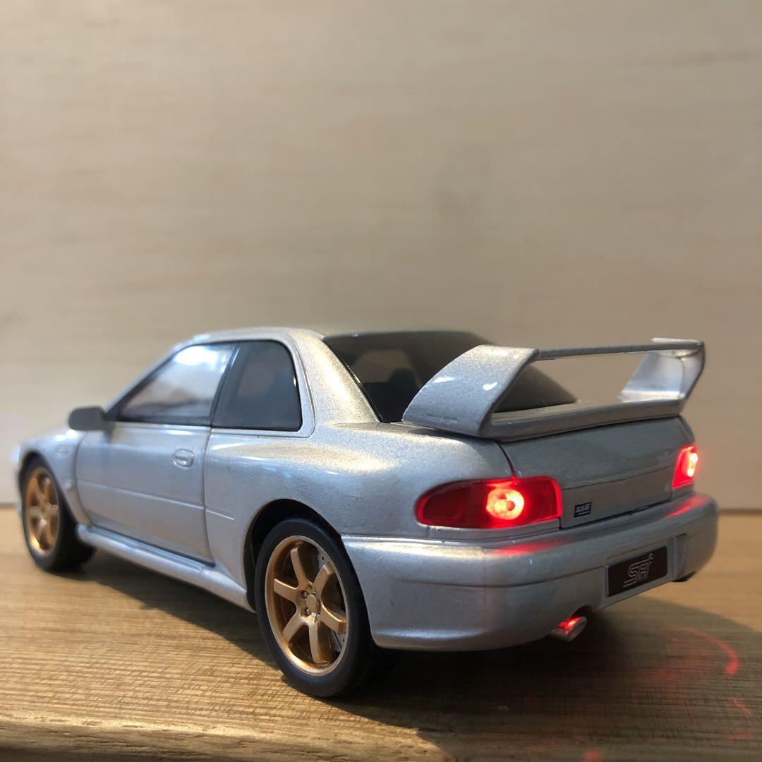 GC8 インプレッサ ミニカー 1/32 スバル WRX インプ シルバー_画像4