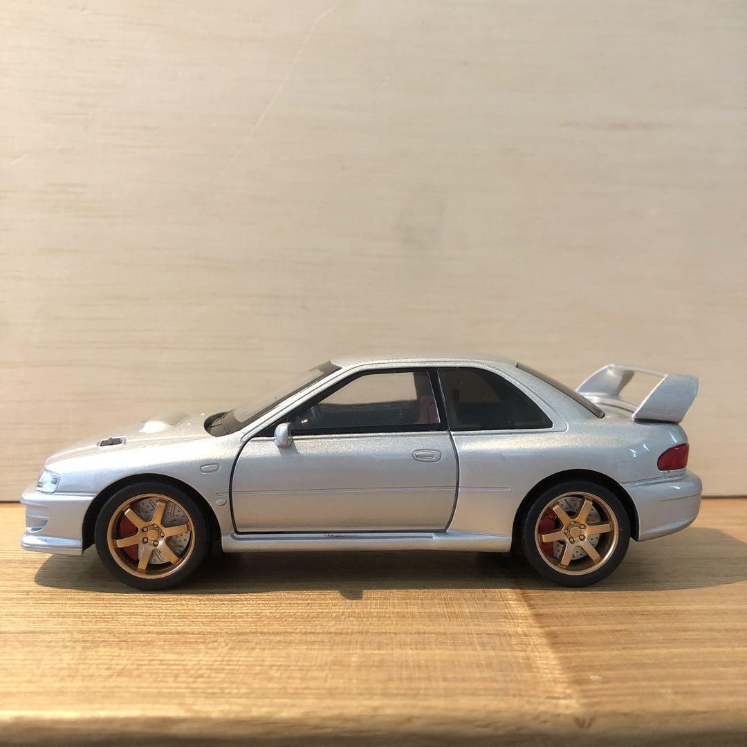 GC8 インプレッサ ミニカー 1/32 スバル WRX インプ シルバー_画像10