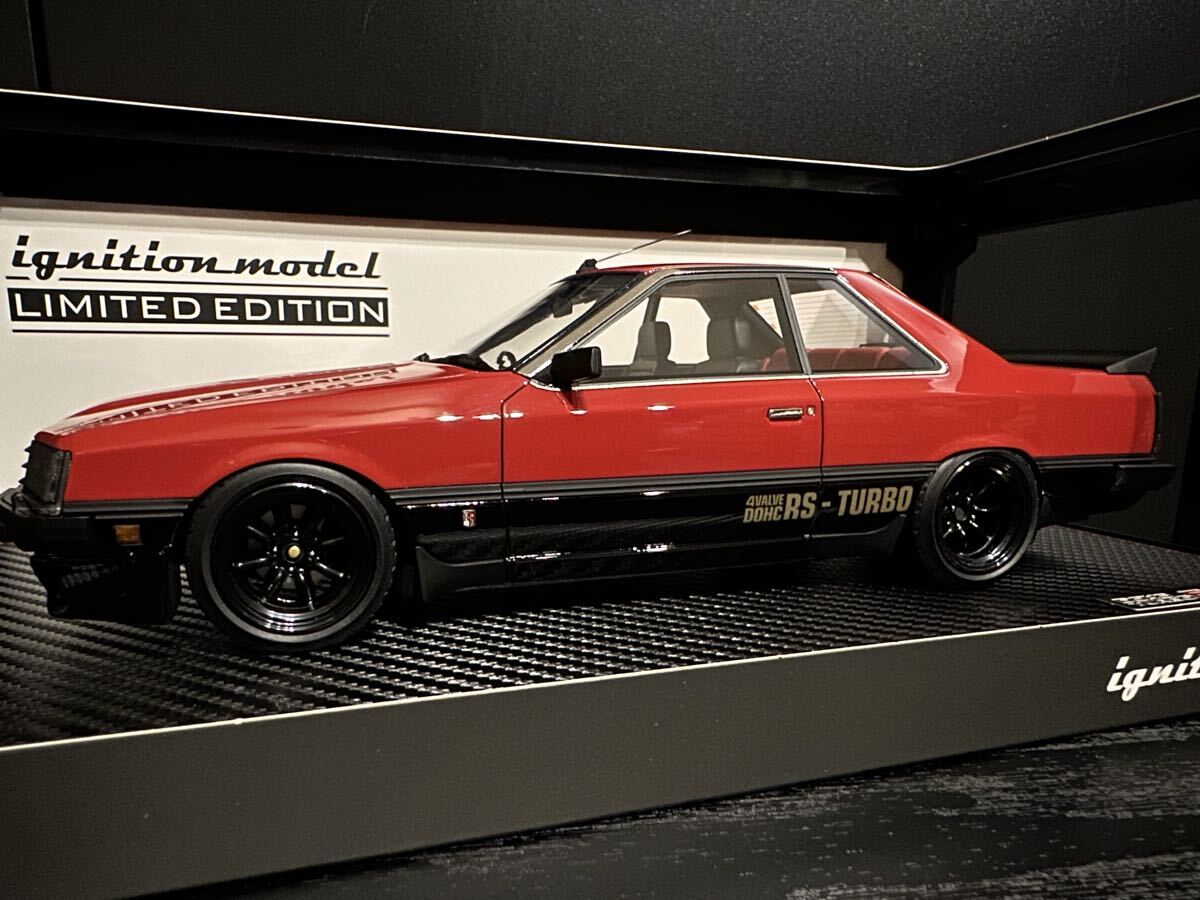 [ ограничение ] 1/18 IG2347 Nissan Skyline 2000 RS-Turbo R30 Red/Black With Engine зажигание модель ignition model Skyline GT-R