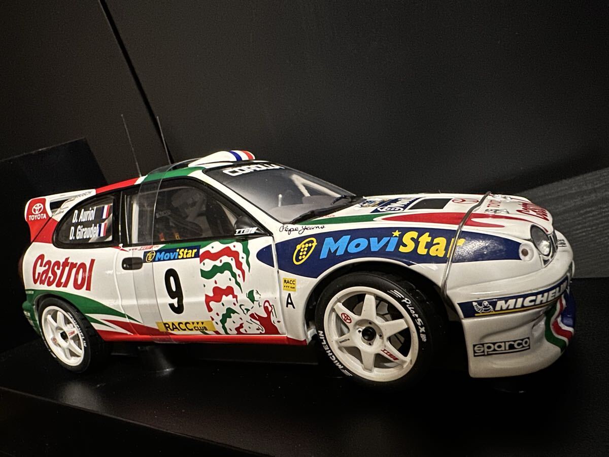 [絶版] 1/18 AUTOart 80025 TOYOTA COROLLA WRC #9 1998 Catalunya Rally Espana トヨタ カローラ ラリー オートアート Aa カタルーニャ _画像7