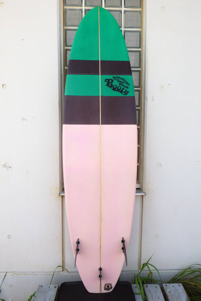 ミッドレングス★7ft2 FCSトライフィン★ワックス不要クリアデッキ_画像2